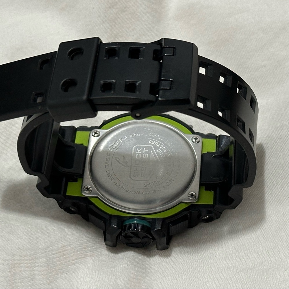 Casio G-Shock Black and Lime Green Watch - Picture 3 of 4